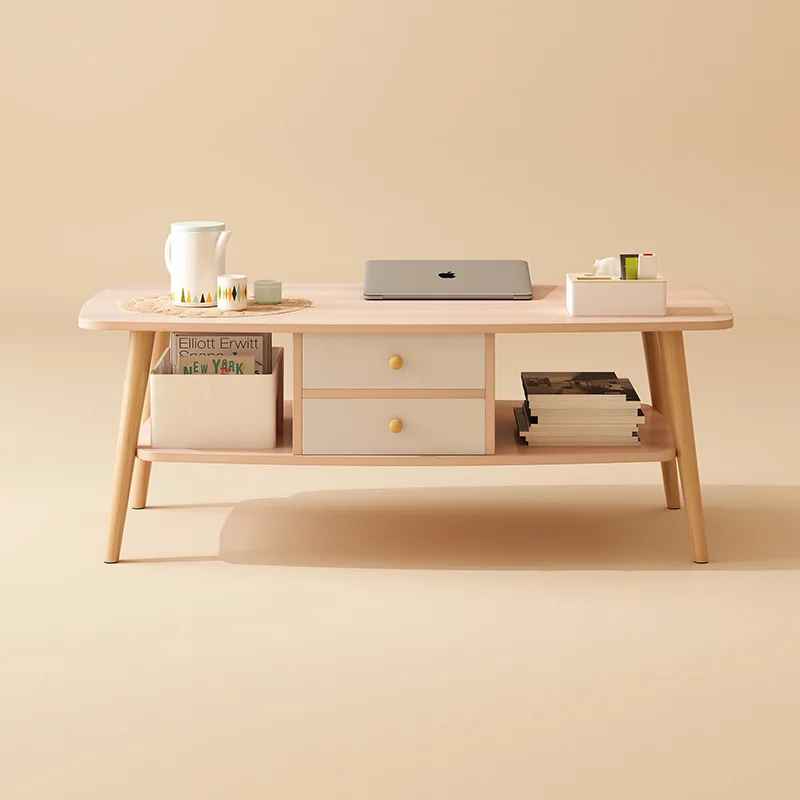 apartment, simple living room, Japanese-style small coffee table, rental house bedroom, tea table coffee table table batch