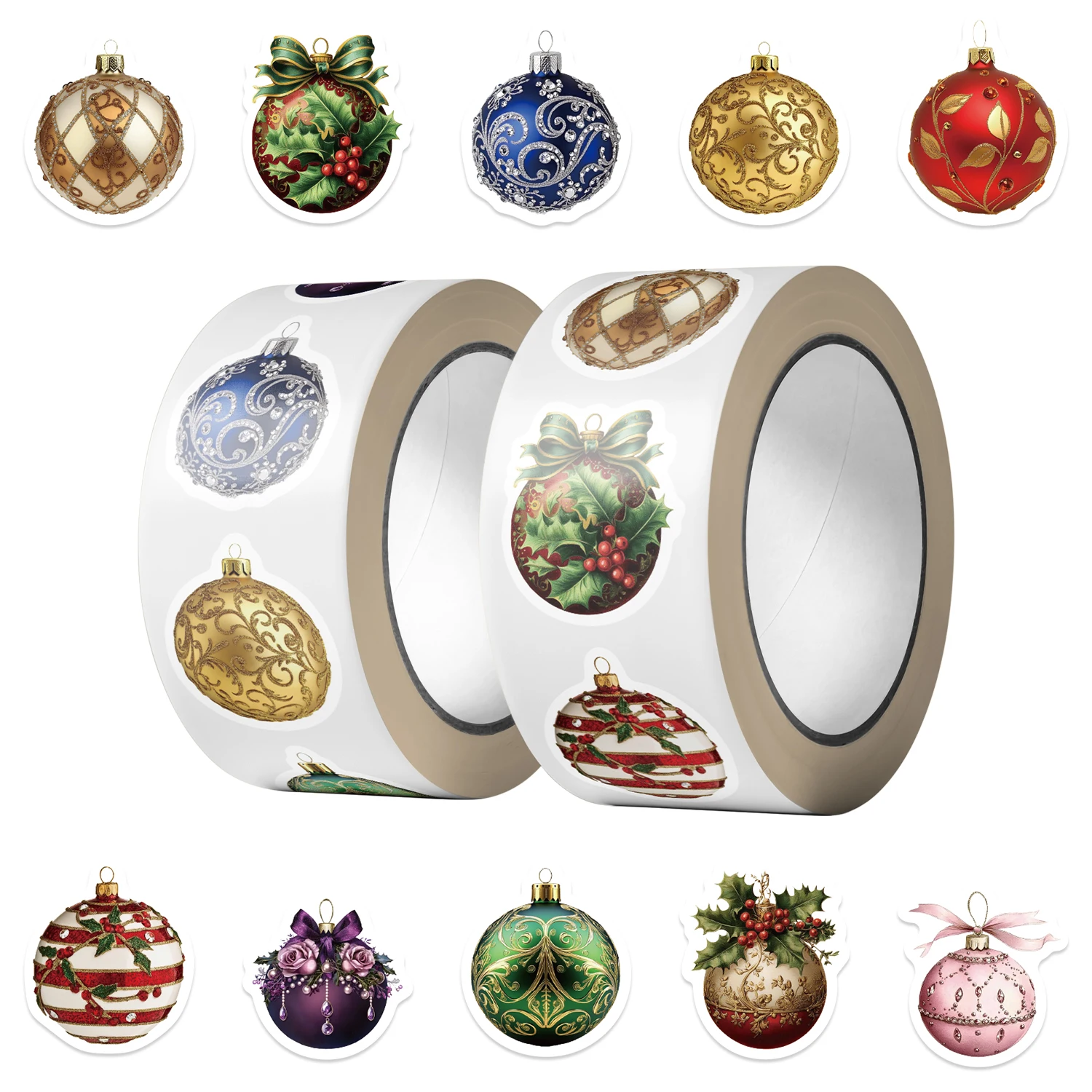 500Pcs Christmas Snowman Snowflake Santa Claus Sticker Roll For Reward Encourage Sticker Labels Thank You Sticker Kids Toys