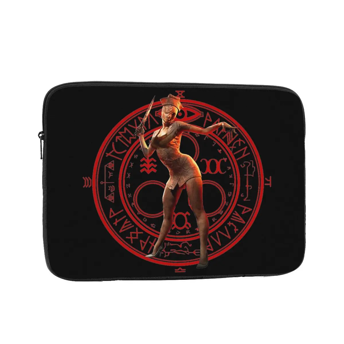 Zipper Laptop Notebook Sleeve Cover Bag Silent Hill Save Tablet Bag Sleeve Horror Game 12 13 15 17 Inch Shockproof Case Bag