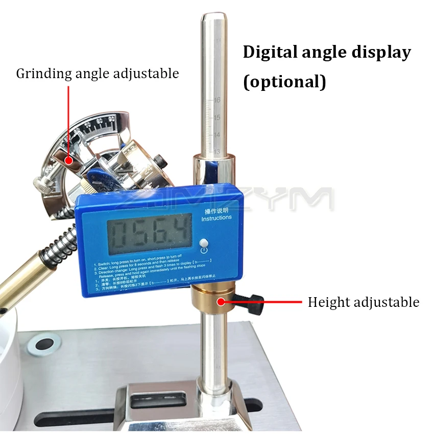 ジュエリー処理宝石研磨アングルマシン、フラット研削、ファセットシールマシン、2800rpm