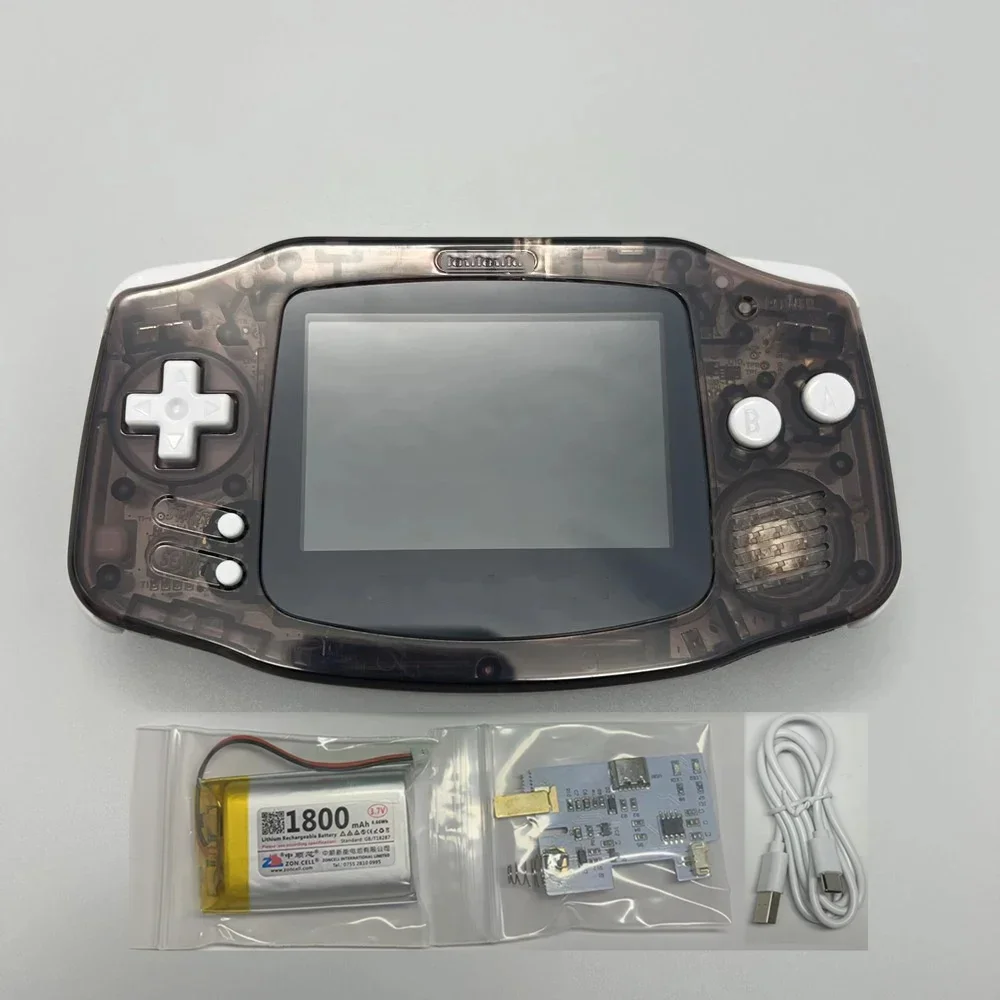 GBA Handheld Gaming Console Highlight IPS Screen Display and A Brand New Controller Housing for Nintendo  GAME BOY ADVANCE