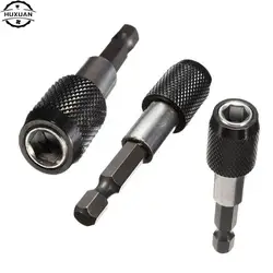 Novo preto 1/4 hex haste liberação rápida broca elétrica chave de fenda magnética titular bit 60mm alta qualidade