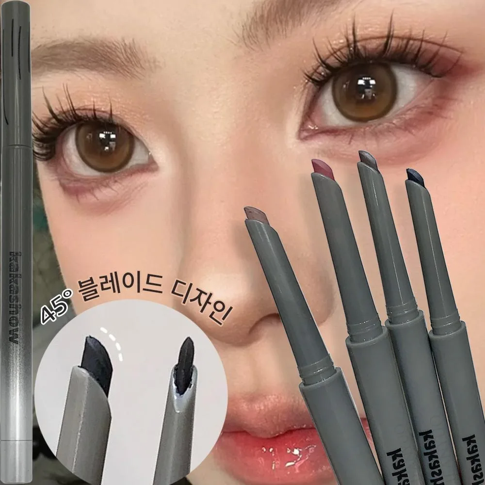 Kakashow Glue Eyeliner Sleeping Silk Brush Natural Color Long-lasting Eye Makeup Waterproof Aegyo Sal Brighten Easy Apply Makeup