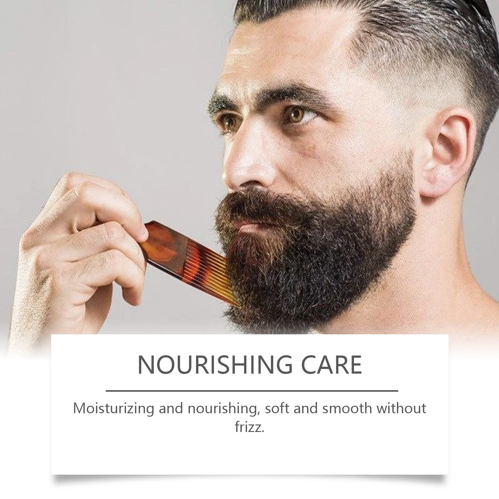 イーストムーンひげ栄養バーム持続的な柔らかさ栄養を与える毛根改善保湿魅力的なデート男性ひげケアクリーム