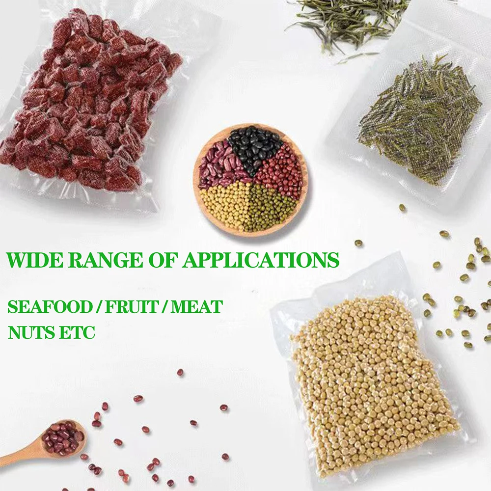 100pcs Food Vacuum Sealer Bags, Food vacuum bag, For Vac Storage Meal Prep And Sous Vide, Food Preservation Sealed Bag