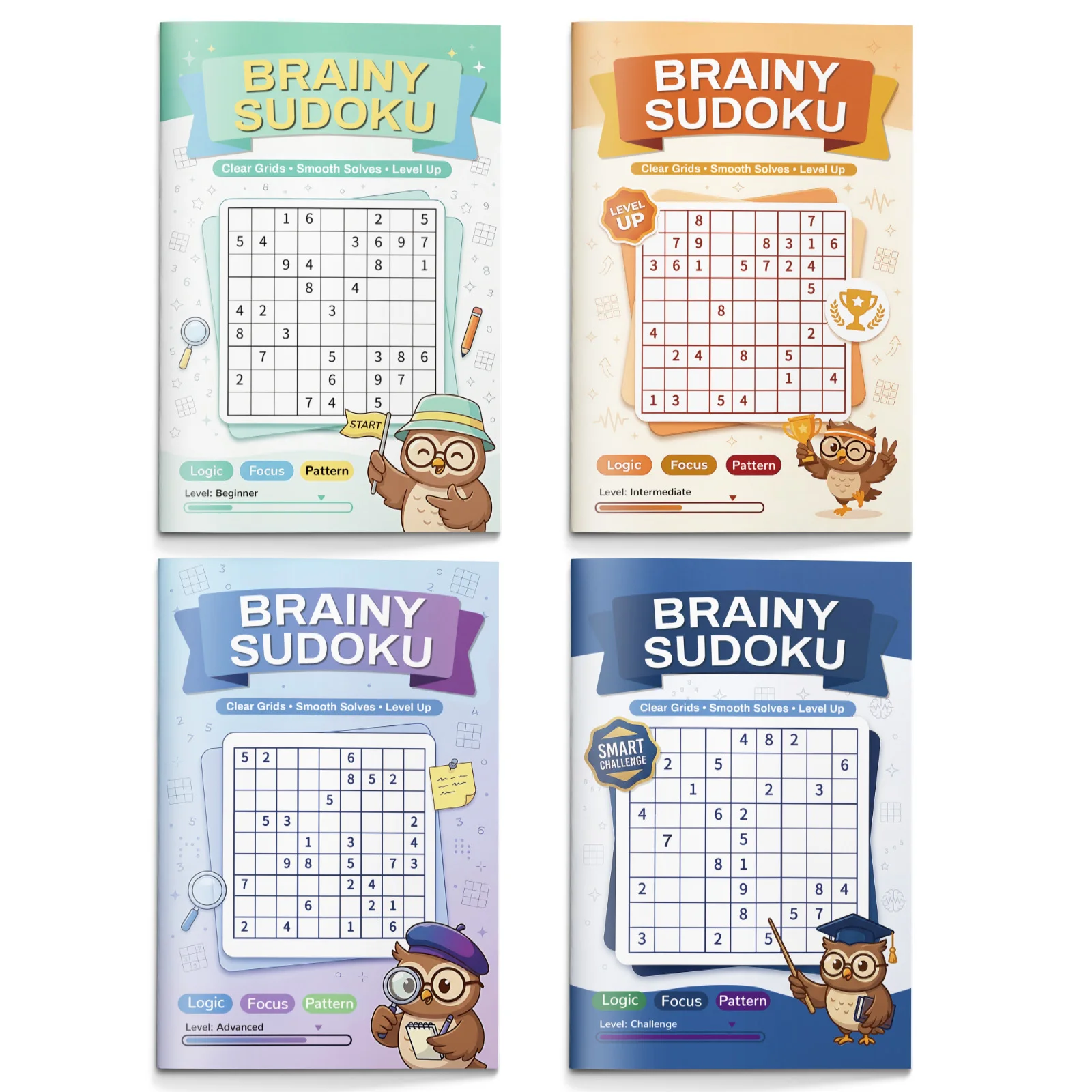 Kids Early Education Sudoku Puzzle Book, Brain Teaser Logic Game Workbook, Number Reasoning Training Book for Toddlers view 3