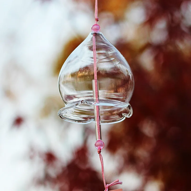 Transparent Glass Wind Chime DIY Graffiti Hand-painted Wind Chime Suitable for Outdoor Decoration During The Spring Festival