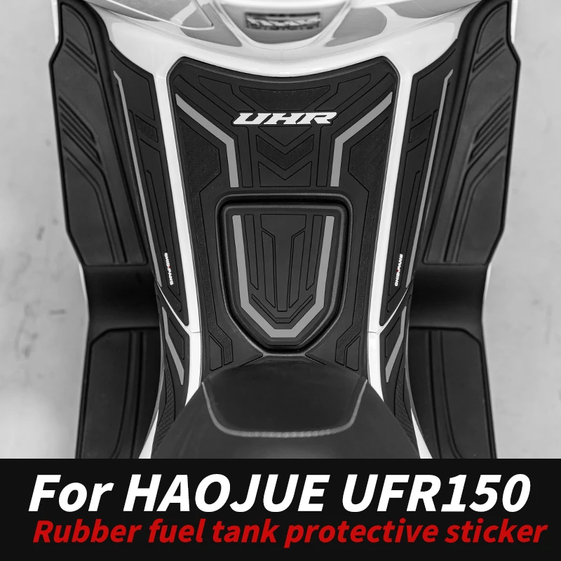 For Haojue UHR150 Premium Rubber Fuel Tank & Body Stickers 3M Adhesive Anti-Slip Anti-Scratch Kits