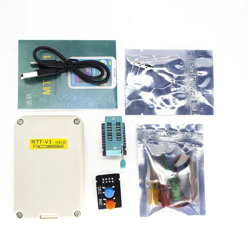MTT-V1 Multimeter ESR Meter Transistor Tester Color Display TFT Diode Transistor For Test Measurement Tool Accessory