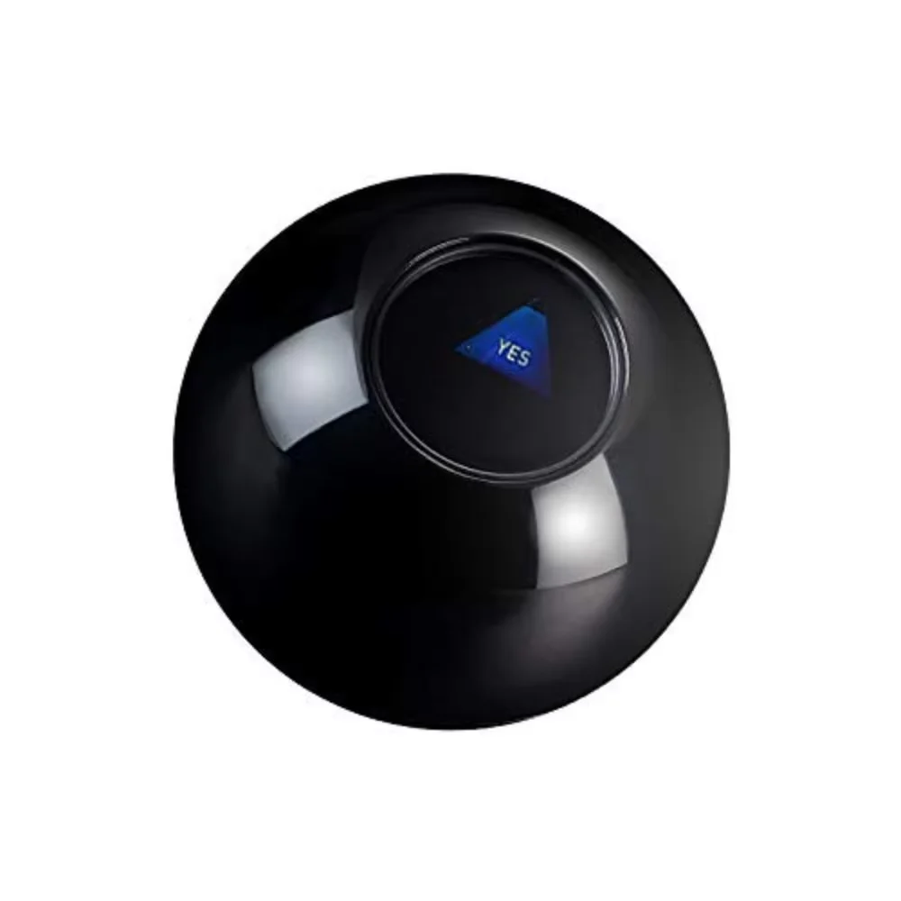 Balle magique 8 classique avec plus de 20 réponses et prédictions, jouet rétro fantaisie pour la prise de décision et la divination, gadget mystique en plastique