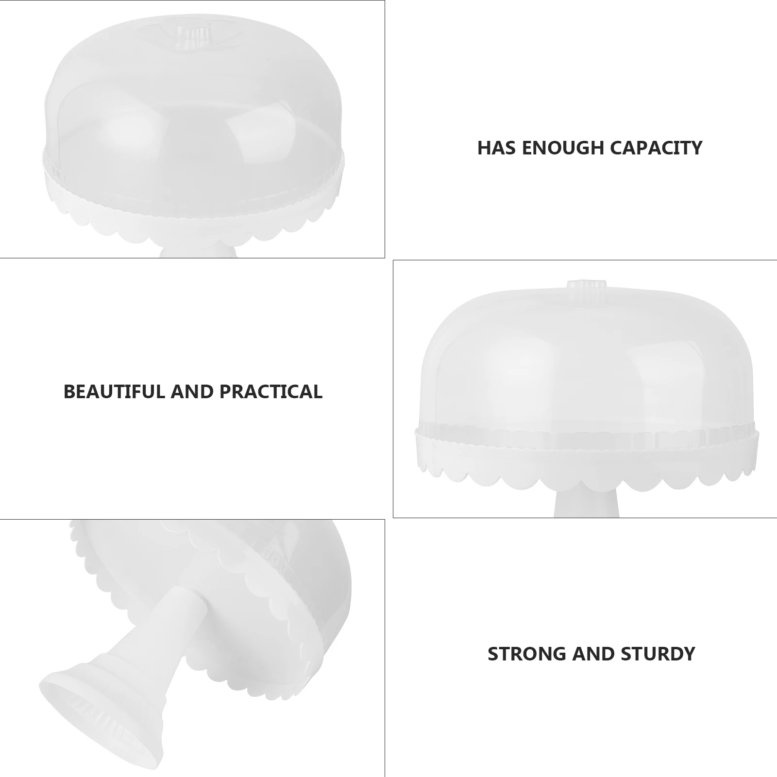 

Plastic White Cupcake Display for Plastic Cake St Wedding Party Fruits Rack Reusable Dessert Holder Cake Rack St