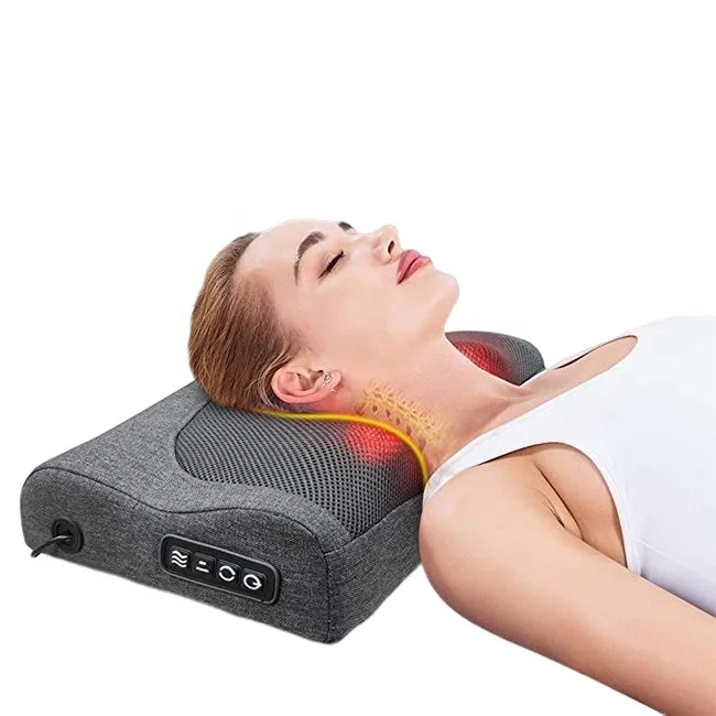 

3 in 1 Massage Pillow with Car Home Duel Use relax soft massage pillow shiatsu neck pillow massager