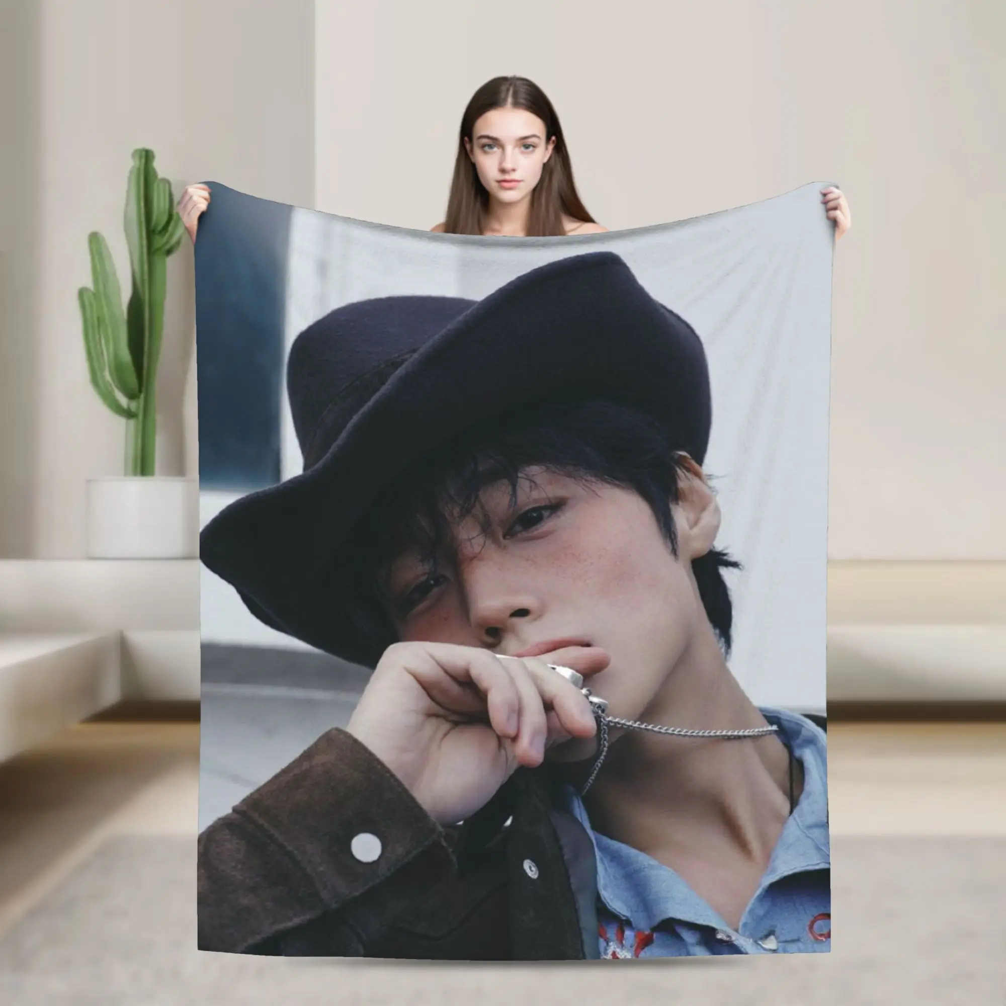 

Подарок фанату Парка Цзи Хона, одеяло для дивана, мягкое пушистое плюшевое одеяло 50x60 дюймов, покрывала разных размеров на все сезоны