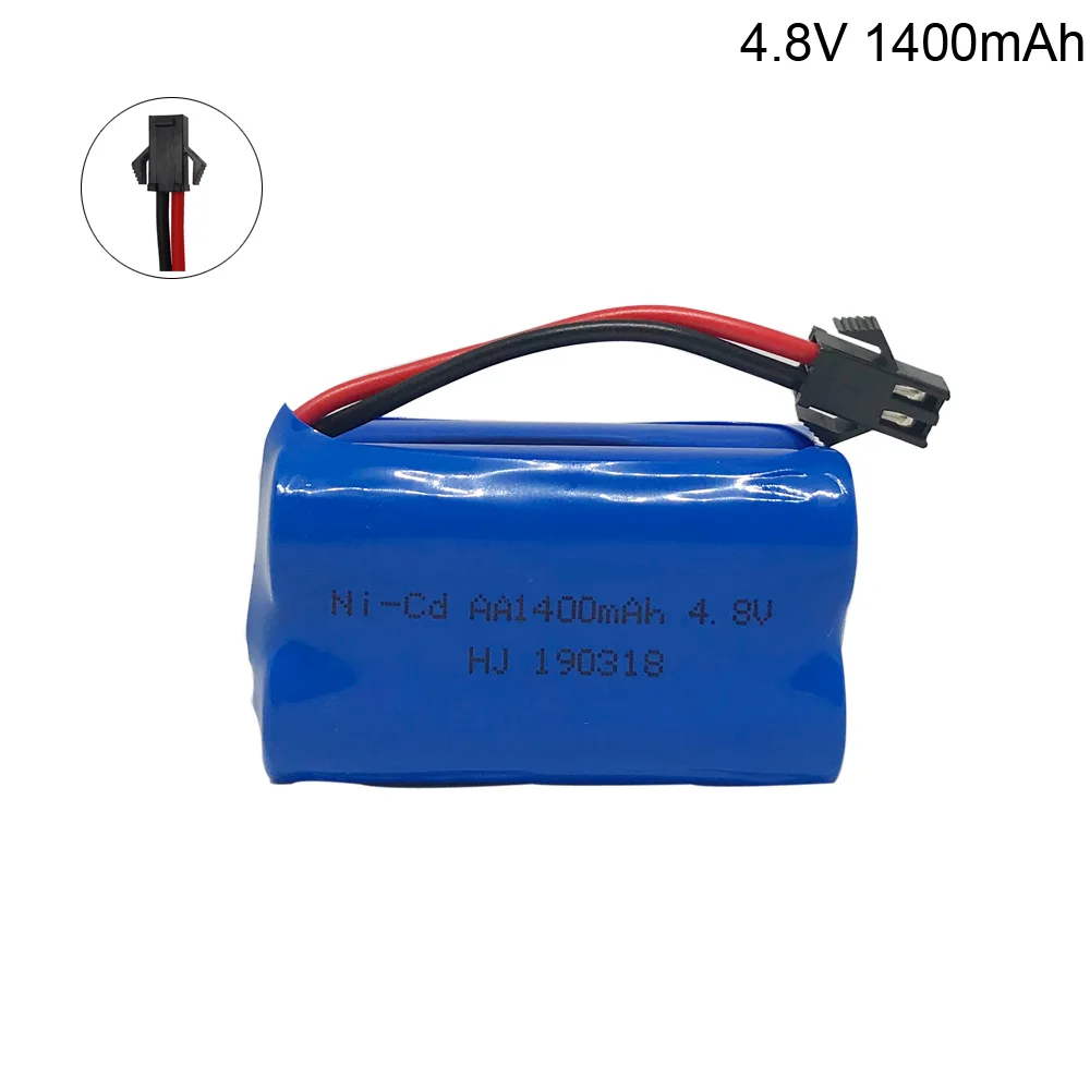 4.8v 1400mah Ni-Cd Battery SM Plug  for RC cars 4.8v rechargeable battery pack 4.8v RC boat toy Battery 4.8 V 1400 Ni-Cd Battery