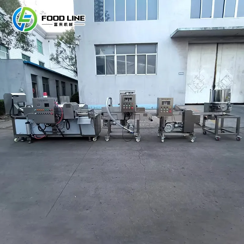 304 Stainless Rice Meat Patty Line 1000pcs/h Chicken Nugget Cutlet Former Automatic Custom