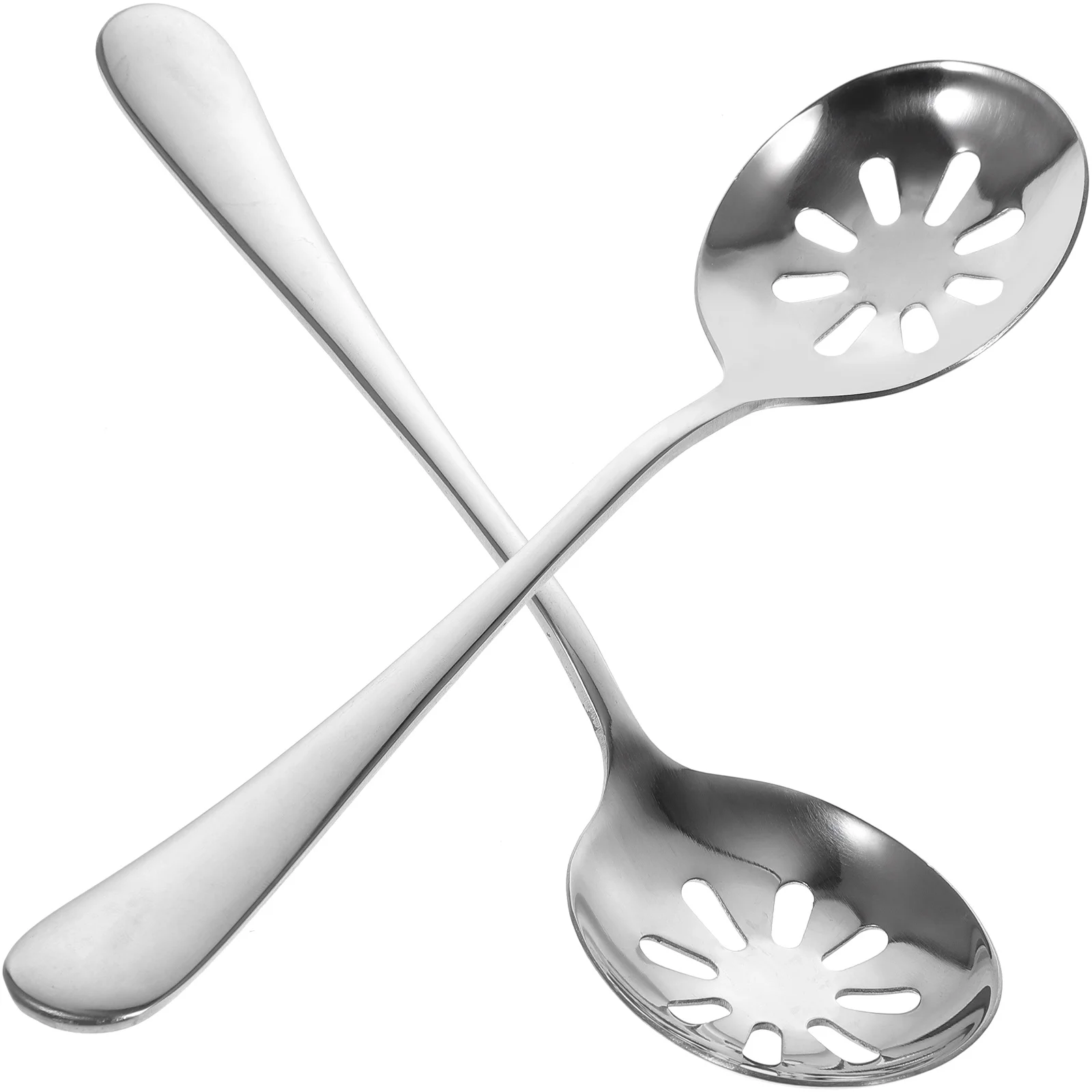 

Daily Use Slotted Spoons Stainless Steel Colander Small Serving Reusable Utensils Skimmers Sever