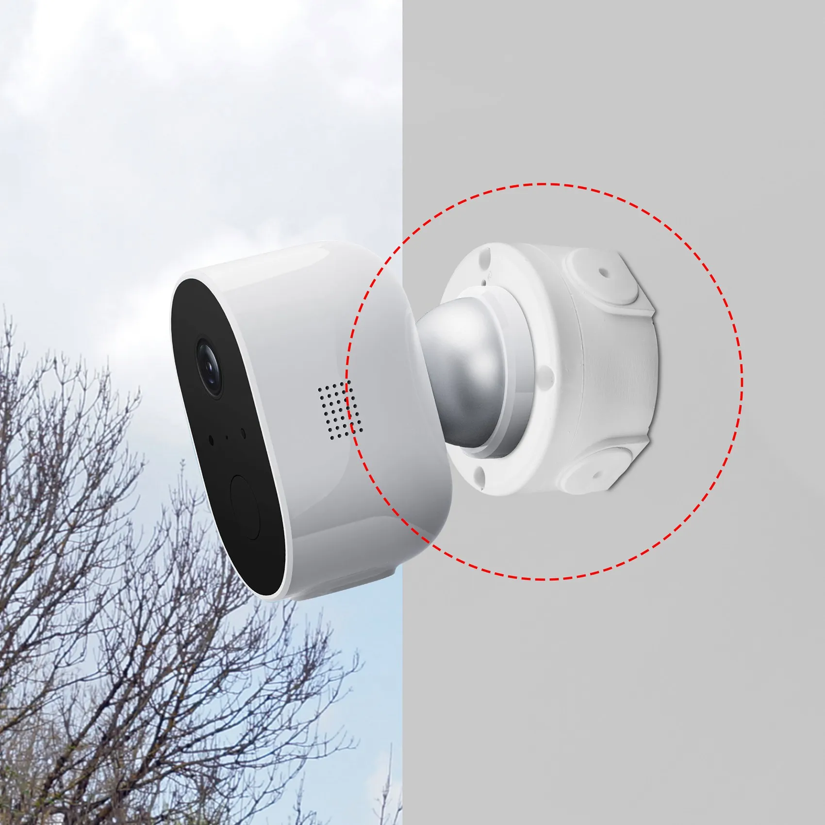 A62T-Universal Security Camera Junction Box Mount Bracket,Outdoor Use Waterproof Wall Ceiling Mount Cable Base Boxes