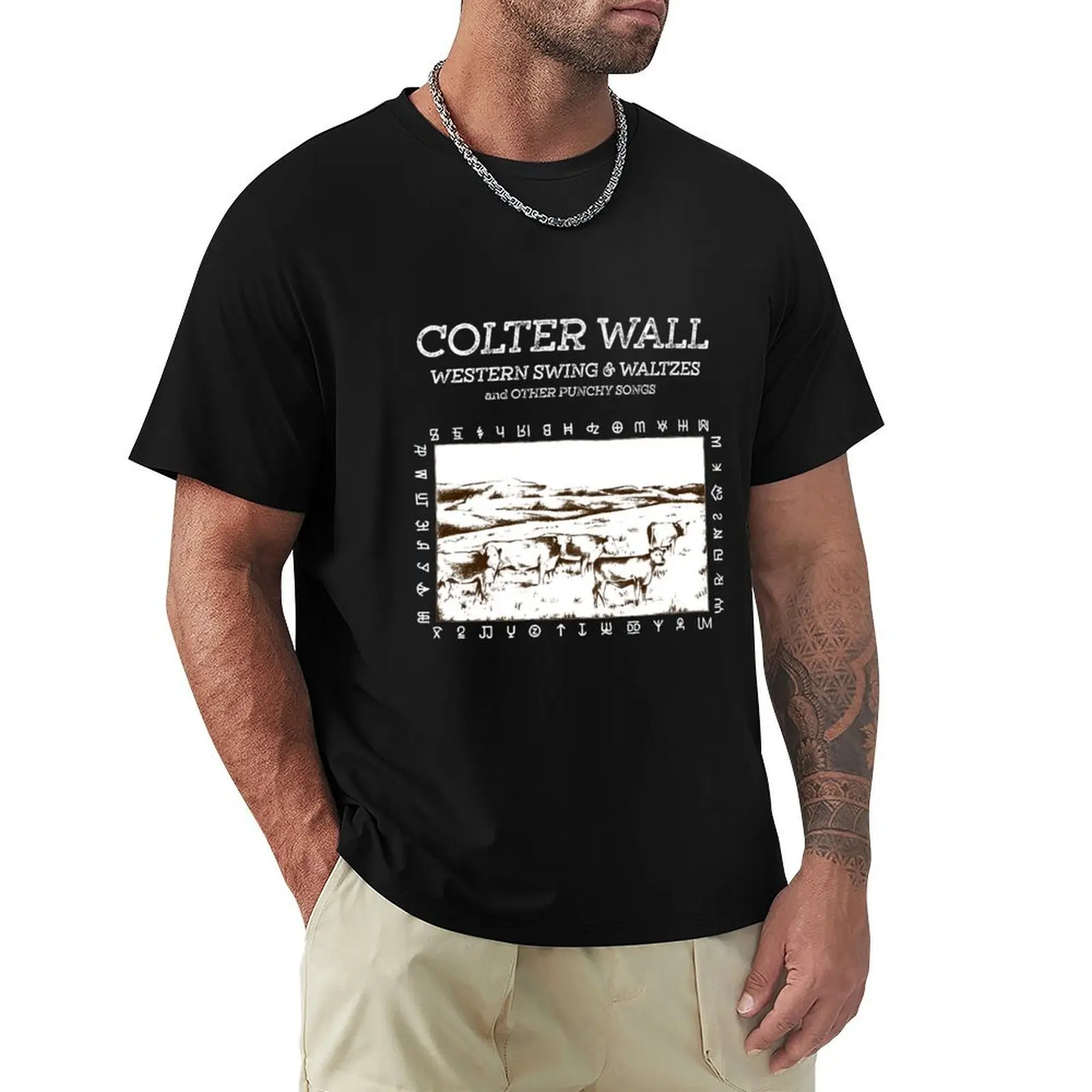 Colter Wall Western Tour 2020 nekat12 ao den T-Shirt Work Daily Short Sleeve Top