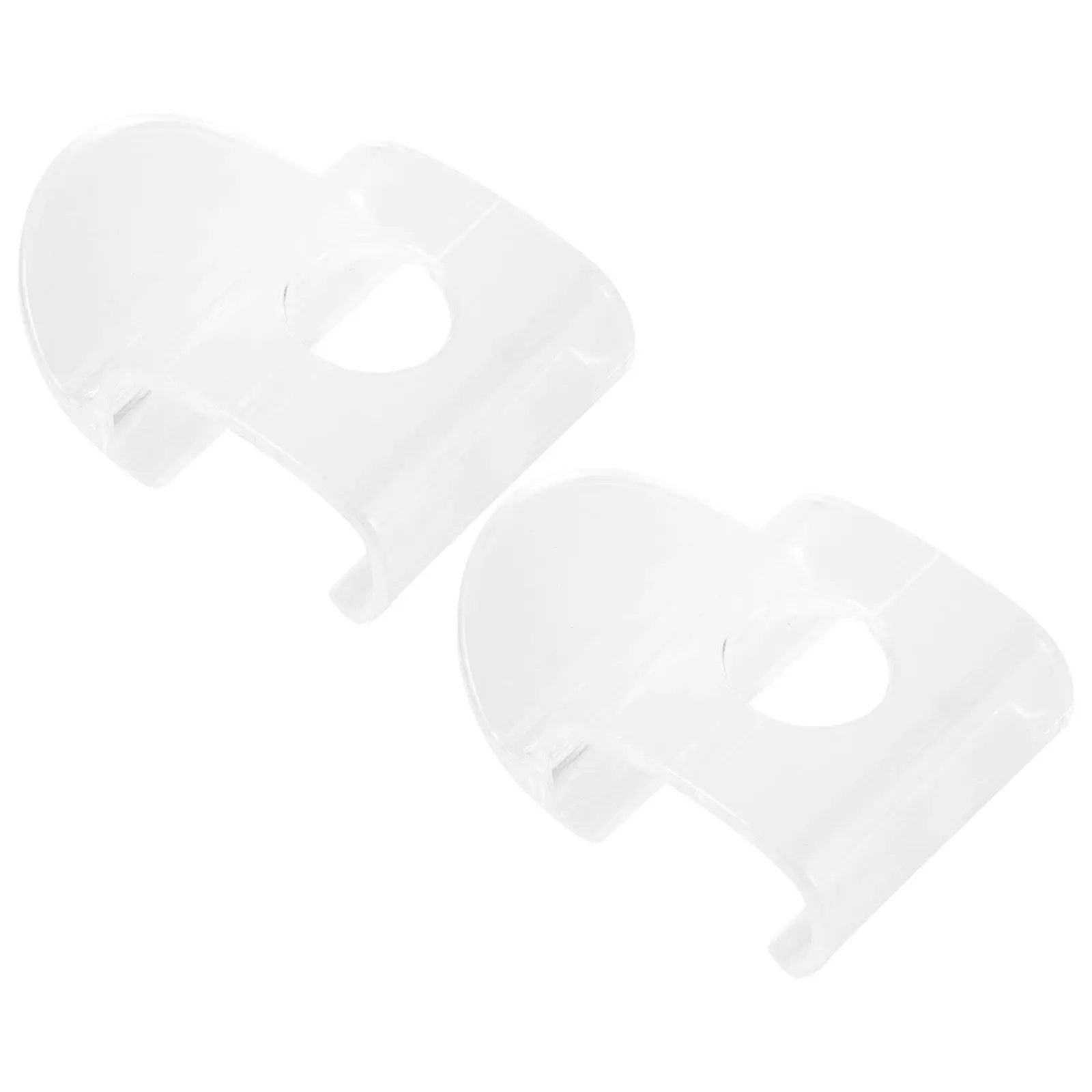1Pair Transparent Roller Shade Pulls Cordless Blind Handle Grips for Bottom Compatible with Most Window Blinds