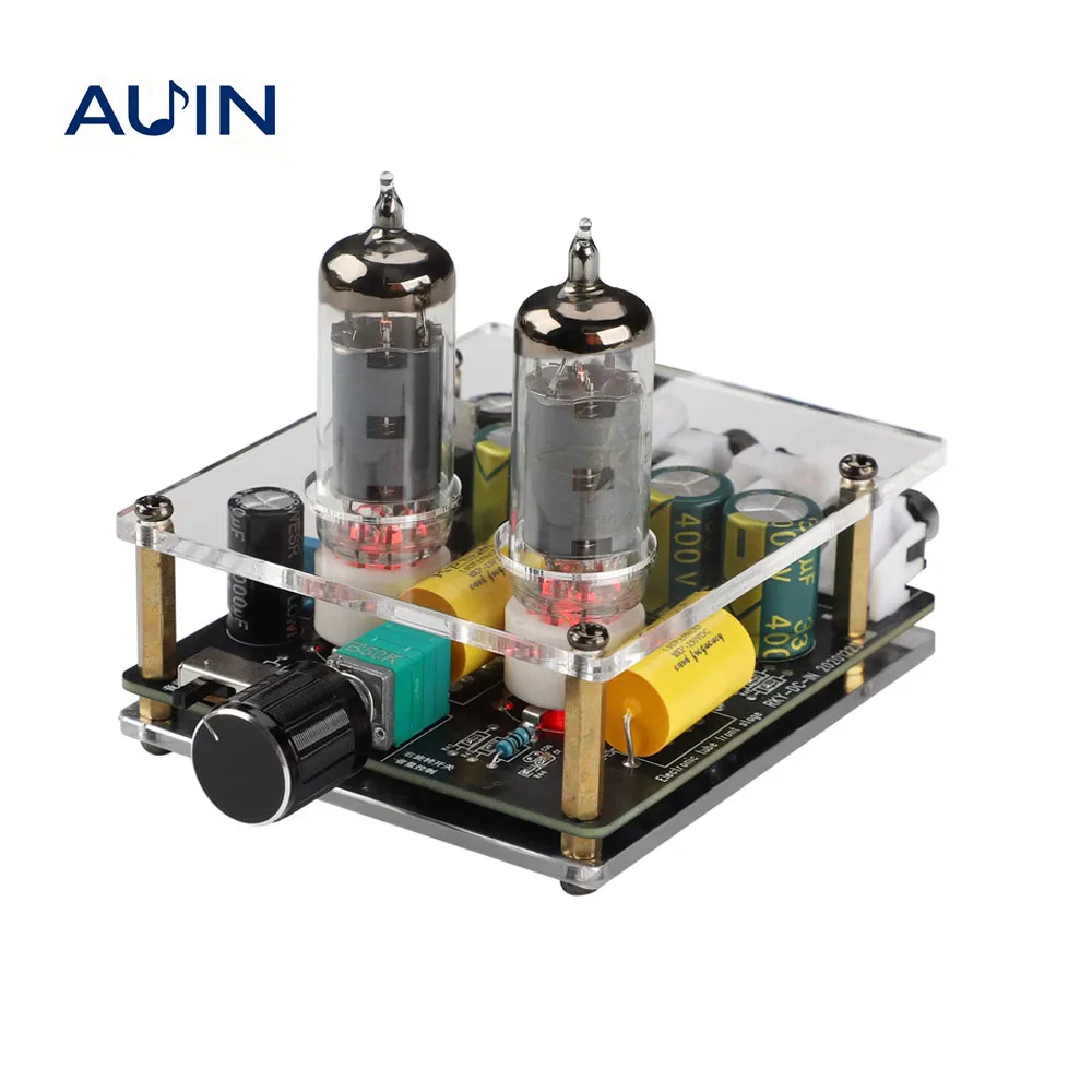 AUIN 6A2 Tube Pre Amplifier Audio Tube Preamp For Active Speaker Power Amplifier DIY Preamplifier Amplificador