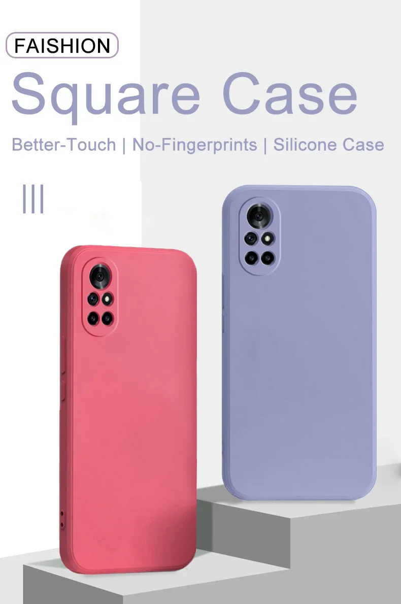 Luxury Liquid Silicone Phone Case For Huawei Y5p Y6p Y7p Y6s Y9s Y7a Y9a Y5 Y6 Y7 Pro 2018 Y9 Prime 2019 Soft Thin Candy Cover
