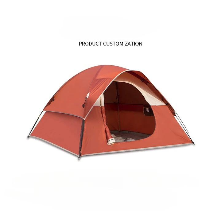 

Outdoor Tent Automatic Quickly Open Rainproof Portable Folding Camping Beach Camping Thickened Silver Glue Coating Customization