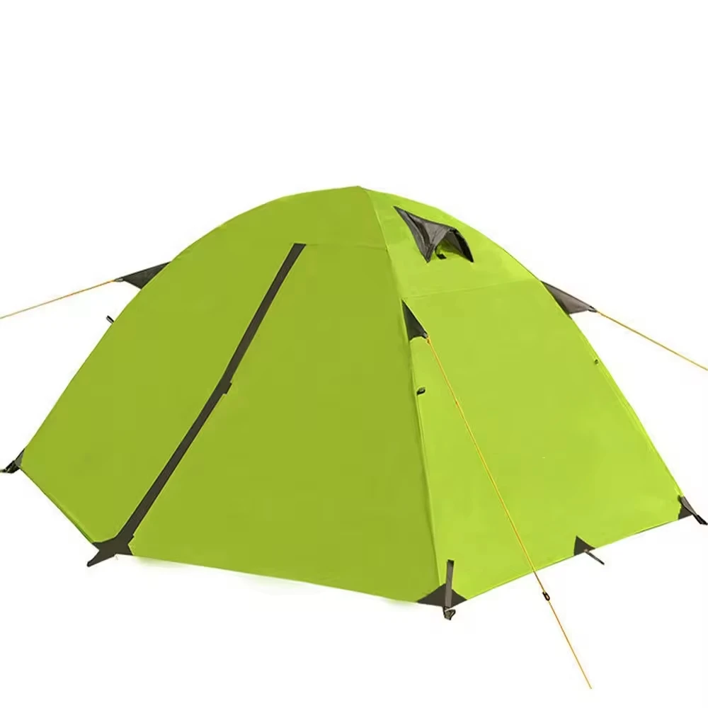 

Wholesale Outdoor Aluminium 2 Persons Camp Tent Light Weight Green for Hike Tent Double Layer Breathable Windproof Rainproof