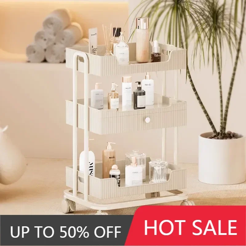

Cart With Wheels Storage Tool Beauty Salon Organizers Trolleys Manicure Support Removable Trolley Professional Household Tray