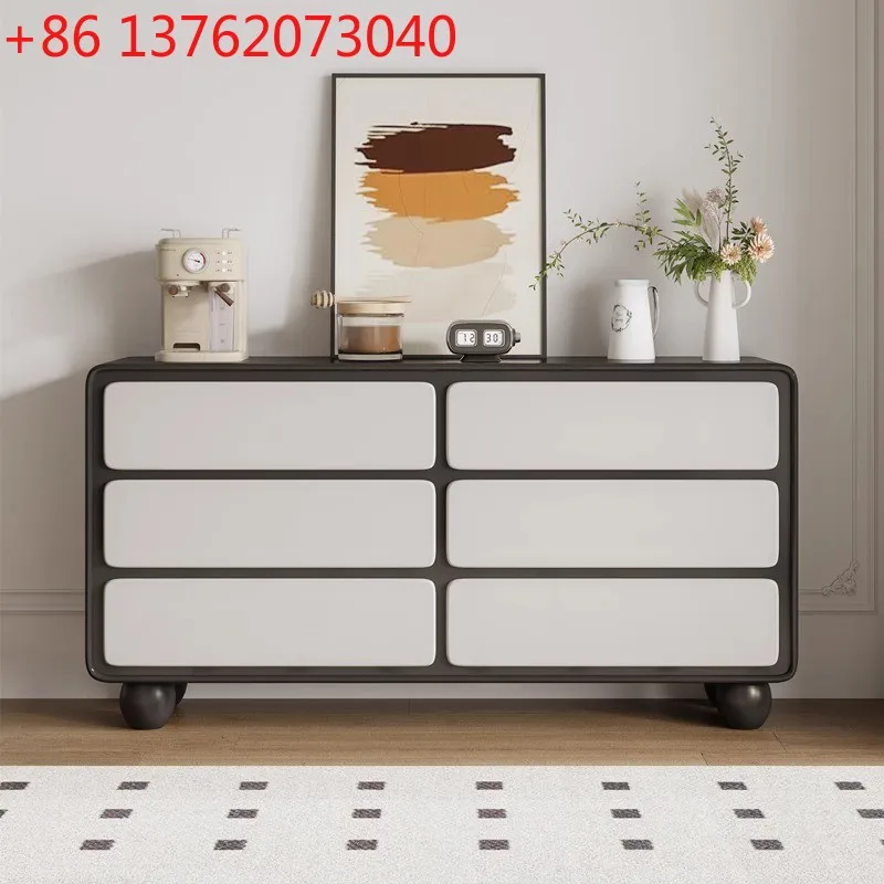 Mobile da pranzo medievale in legno massello, contenitore integrato contro il muro, soggiorno retrò in noce, lato pranzo