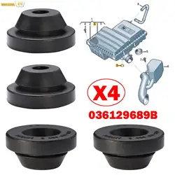 4 szt. Oczyszczacz filtra powietrza obudowa z gumowym ogranicznik pokrywa silnika 036129689B do AUDI A1 S1 A2 A3 8P A6 S6 Q3 8u RS3 RS6 TT