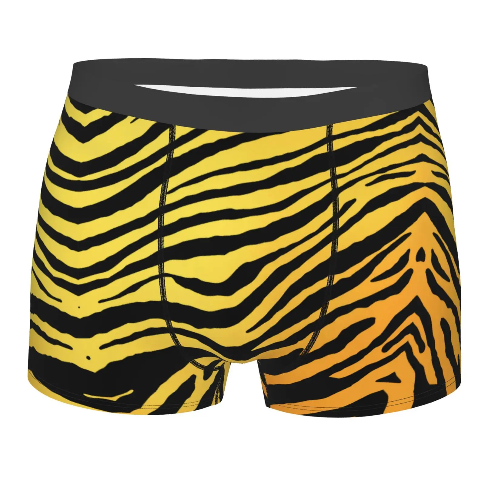 Zebra Stripe Pattern Print Men Underwear Boxers Men's Novelty Underpant Breathable Printed Male Underpants Man Boxer Briefs