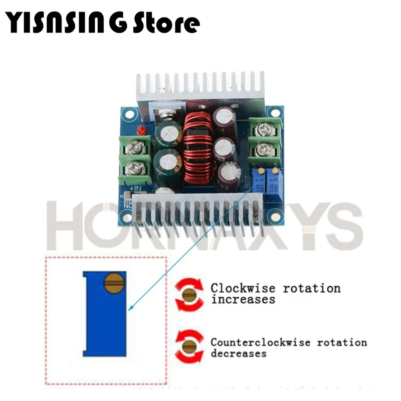 DC-DC محول فرق الجهد وحدة منظم 6-40 فولت إلى 1.2-36 فولت الناتج الجهد قابل للتعديل إمدادات الطاقة 300 واط 20A