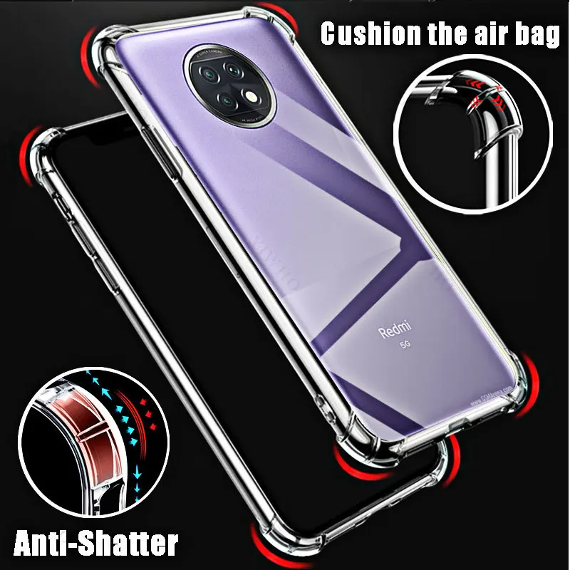 Soft Silicone Shockproof Clear Case for Xiaomi Redmi Note 9T Transparent HD Covers Shell for Redmi Note9T 6.53\