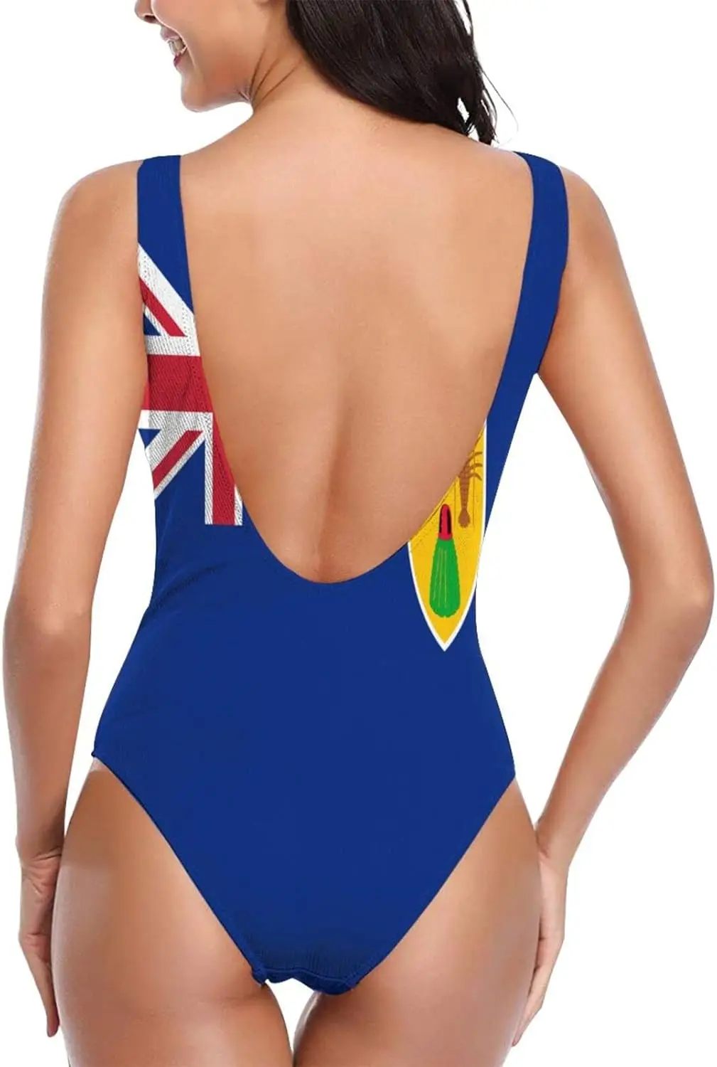 علم تركيا وجزر كايكو المرأة قطعة واحدة المايوه مثير ملابس السباحة موضة ملابس السباحة Monokini بيكيني للشاطئ مجموعات