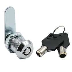Safe Deposit Box Locks with 2 Keys File Metal Cabinet Power Distribution Box Mechanical Tongue Lock Desk Mailbox Emergency Lock