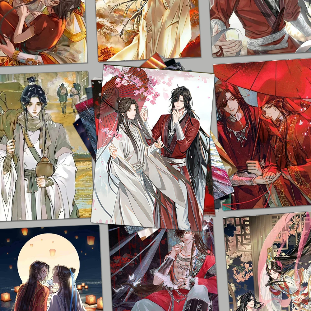 

80pcs Anime Heaven Official's Blessing Xie Lian Hua Cheng DIY Decoration Waterproof Cup Sticker Cell Phone Tablet Stickers