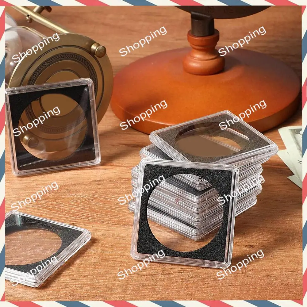 M20K 20개 실버 달러 코인 홀더, 2 X 2 하프 달러 코인 홀더 코인 캡슐 코인 스냅 플라스틱 코인 홀더 / 금고