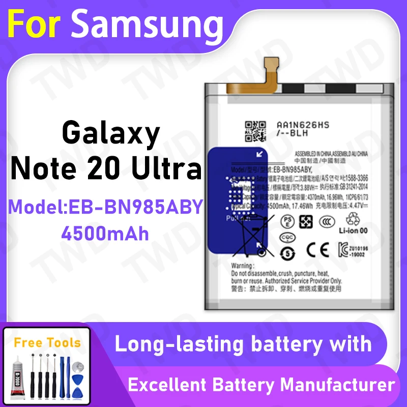 100% New 4500mAh EB-BN985ABY Battery For Samsung Galaxy Note