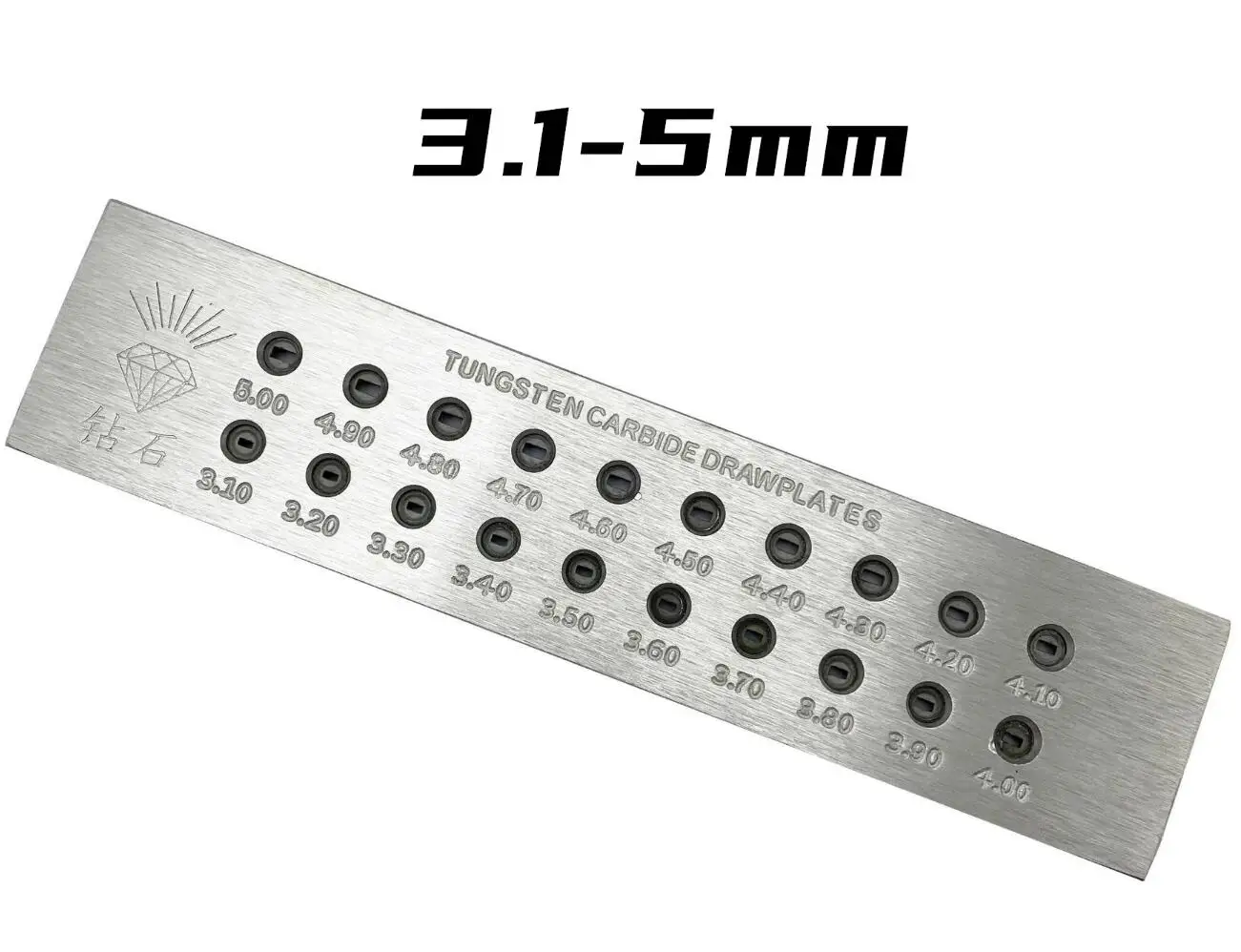 

Professional Round Holes Wire Drawing Board Metal Drawplate Jewelry Tools Decorations Jewelry Making Tool Accessory for Jeweler