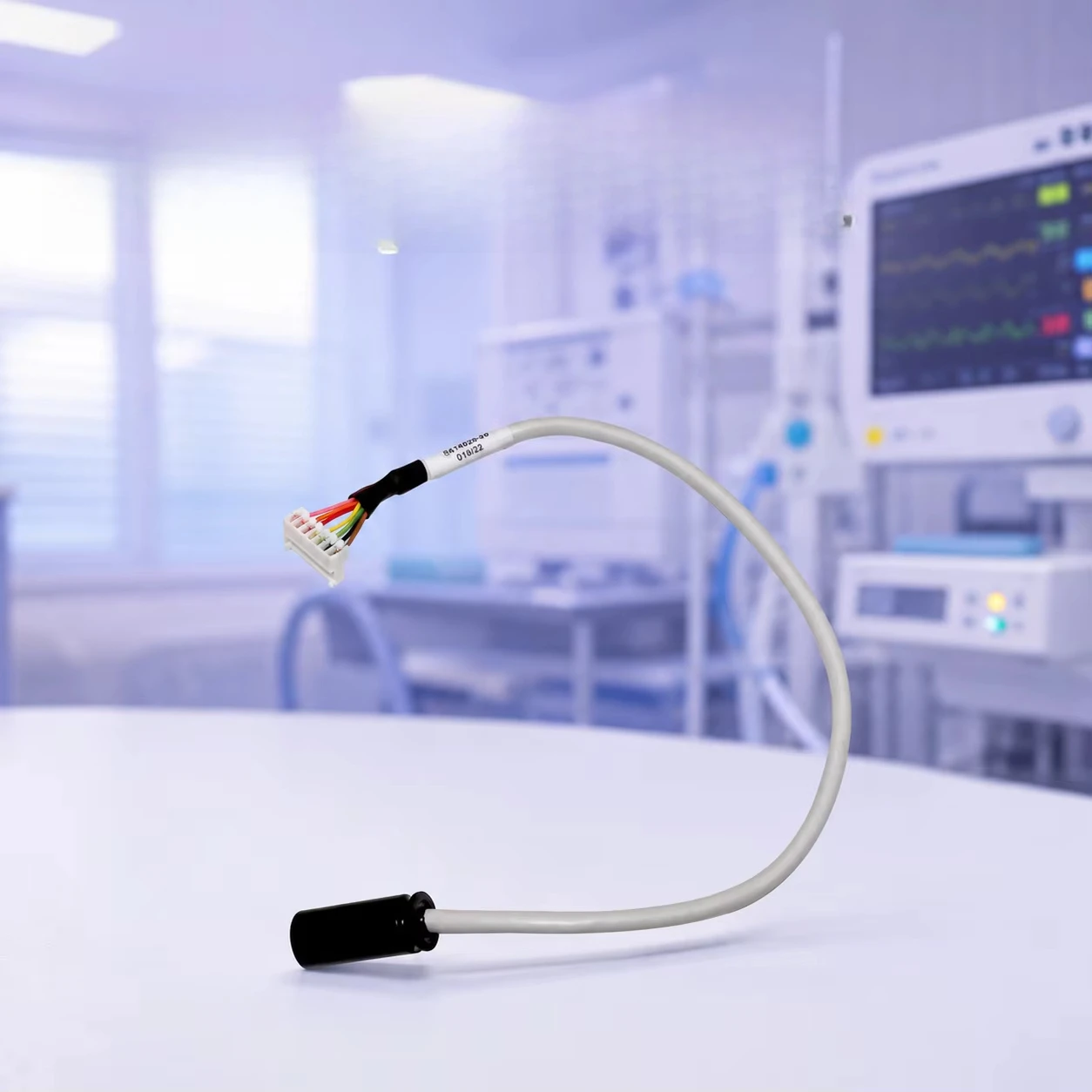 Respiratory Flow Sensor Connecting Cable Data Power Transmission  Respiratory