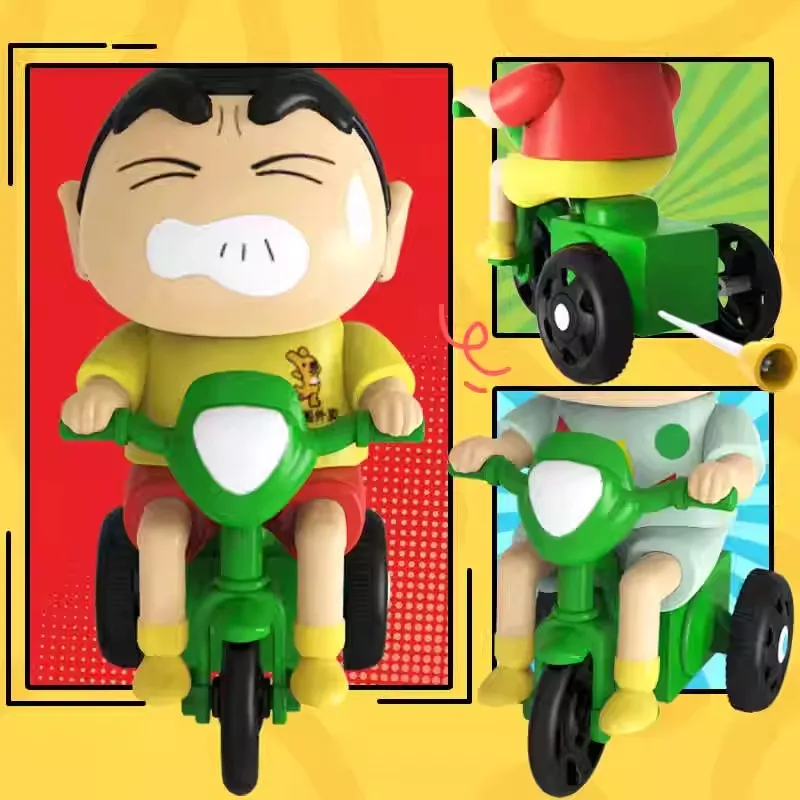 Crayon Shin-Chan Uhrwerk Modell Moving Blind Box Kreative Krabbeln Spielzeug Animation Peripherie Sammlung Tisch Flut Spielen Gifs