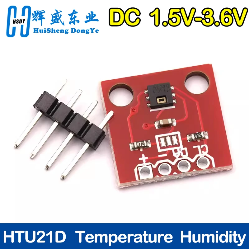 Temperature Humidity Sensor GY-213V-HTU21D HTU21D I2C Replace SHT21 SI7021 HDC1080 Module