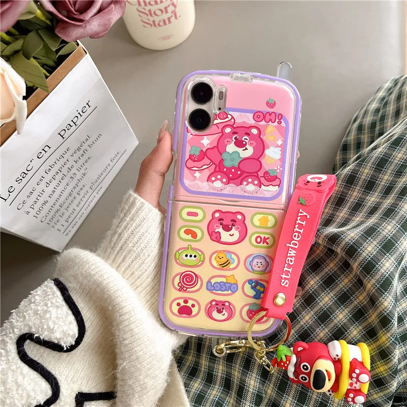 

Чехол Lotso для Oppo Find N3 Flip Find N2 Flip N2Flip FindN3 Flip Luxury Big Brother Задняя крышка Антидетонационный акриловый корпус ПК