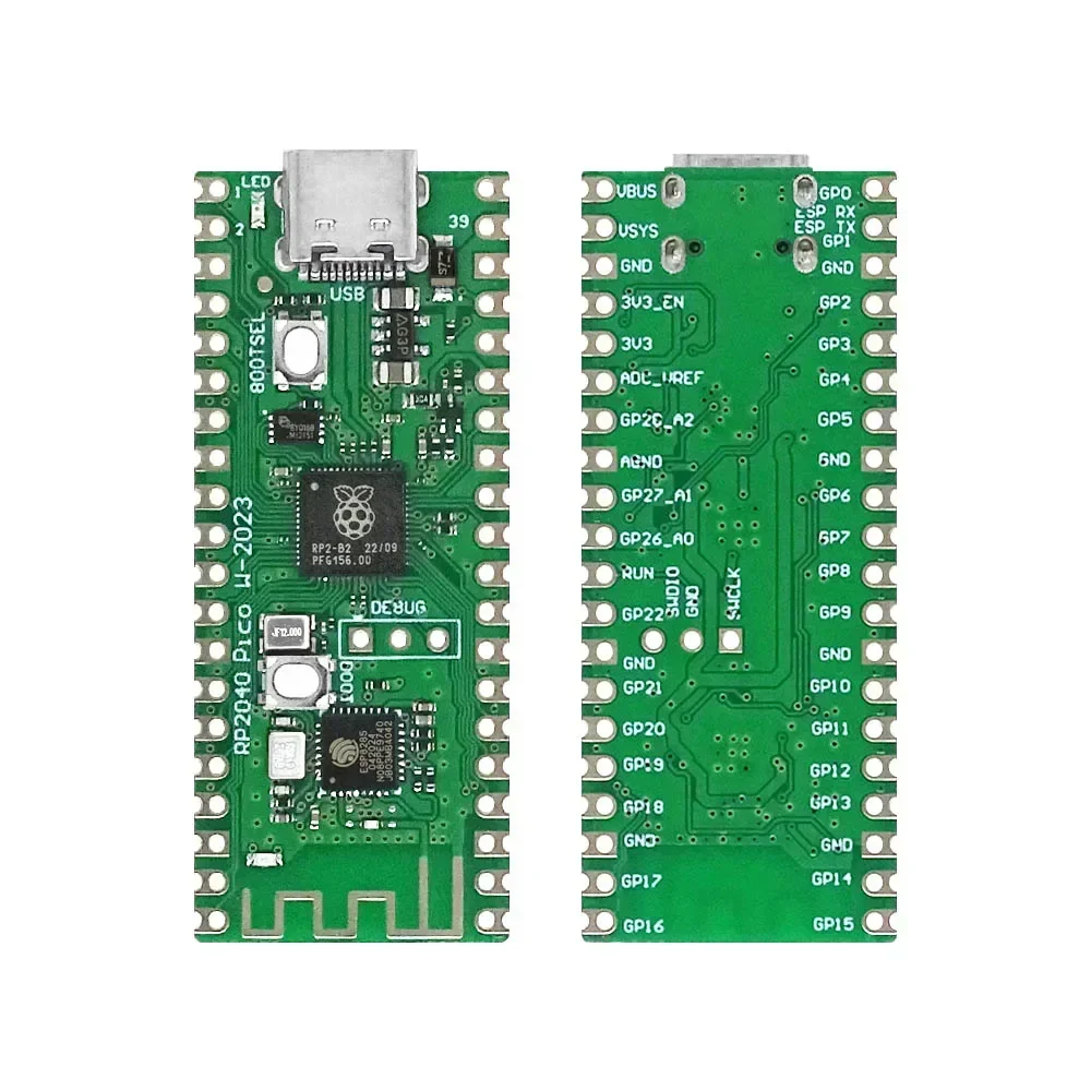 Raspberry Pi Pico Board RP2040 PICO W ثنائي النواة 264KB ARM أجهزة كمبيوتر صغيرة منخفضة الطاقة معالج Cortex-M0 + عالي الأداء