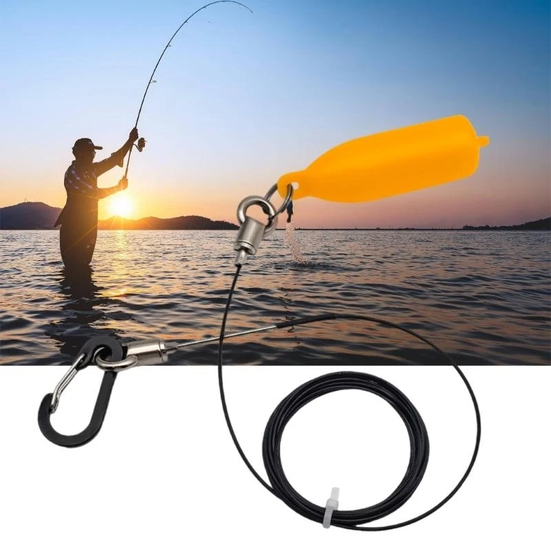 ヘビータイプジャイアンツ魚テザリングロープルアー釣り用耐久性耐腐食性と持ち運びが簡単24bd