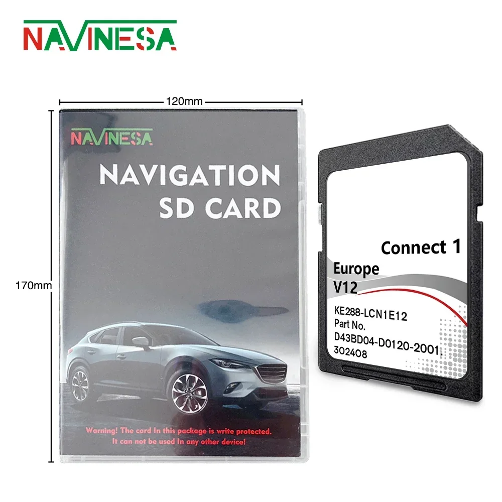 C1V12 SD Map Navigation Card for Nissan Cabstar 2011 2012 2013 2014 Car GPS Device System Cover Europe