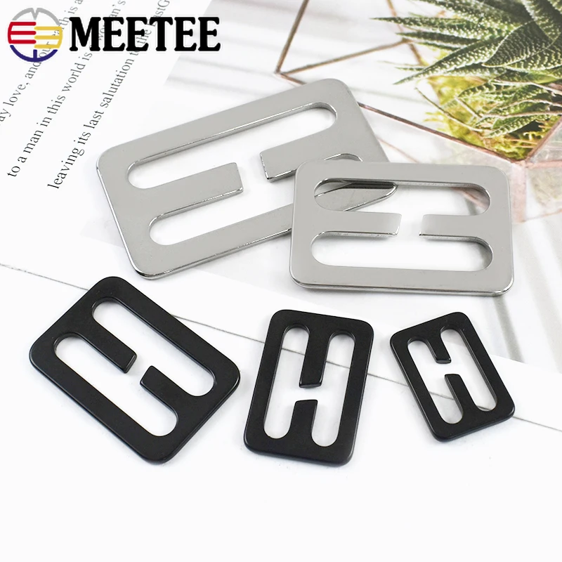 

2/5/10Pcs 20-50mm Stainless Steel G Buckles Bag Strap Tri-Glid Adjust Slider Clasp Dog Collar Fastener Ring Hook DIY Accessories