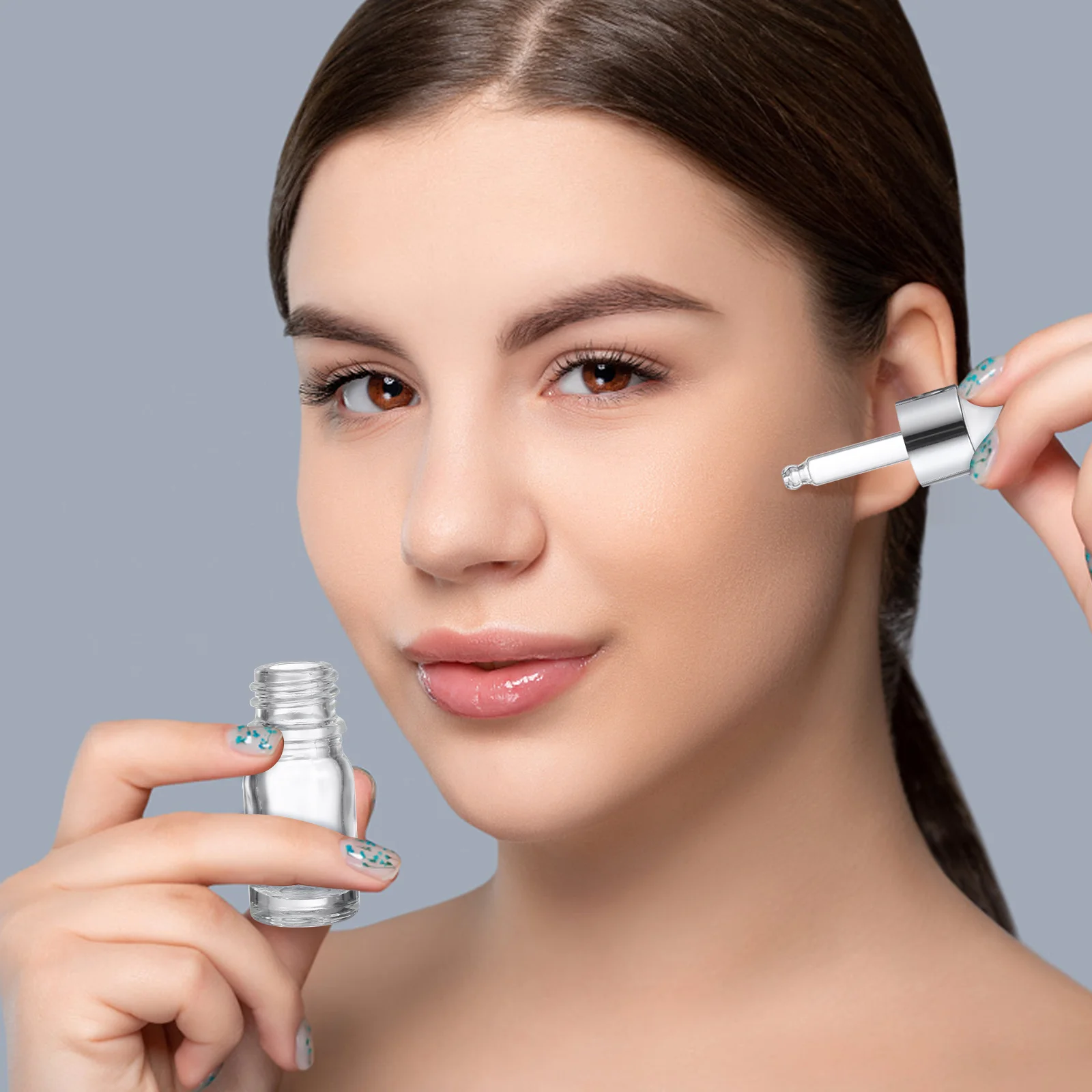 

15 Pcs Dispensing Bottle Essential Oil Container Dropper Fill Clear Aromatherapy Glass Cosmetics Refill Bottles