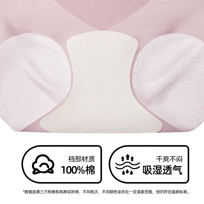 Gentle.Bear Women's Ice Silk Seamless High Waist Panties Breathable Ladies Briefs Elastic Soft Underwear 2025 NEW