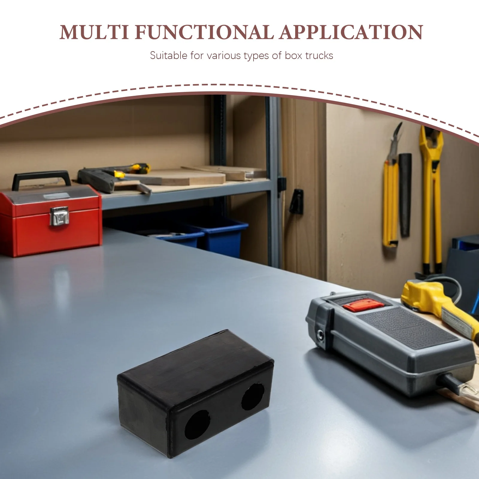 15 سنتيمتر المطاط الوفير منصات مستطيل حوض الوفير كتلة المضادة للتصادم حماية لشاحنة مقطورة تعزيز عكس السلامة و #4